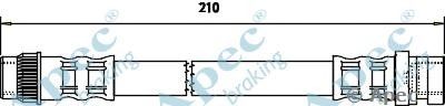 APEC BRAKING hos3475 -  Тормозной шланг